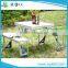 Easy carrying leisure outdoor picnic aluminum folding table for camping