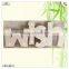 new year celebrating wish wooden led ornament