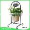 Decorative flower arrangement basket with iron stand
