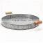 Wooden Handle Food Canister/Round Metal Serving Tray/Food holder Beer Holder/Bar/Party Tray