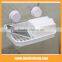 Plastic wall mounted commodity shelf