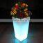16 colors changing Remote control led light plastic flower pots, led ice bucket