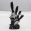 Black Handle Ceramic Kitchen Knives Set