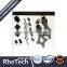 Carbon Steel European American Style Security Sliding Door Hardware Track And Roller Wheels Stop For Wooden Door