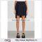 Wholesale Women Apparel Elasticated Waist Pleated Navy Stretch-knit Mini Skirt(DQE0363SK)