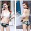 Comfortable Seamless polyester spandex fabric swimwear swimsuit for women