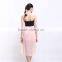 2017 new fashion patchwork chiffon skirt black leather tube top