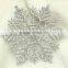 Hot Sale christmas tree Snowflakes plastic christmas plastic glitter hanging snowflake ,christmas decorations