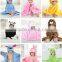 Hoohed baby animal bath towel Factory OEM baby bath towel with hood