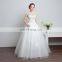 HS1607 Vintage Applique Sleeveless Customized Plus Latest Bridal Wedding Gown Design