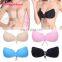 Self Adhesive Backless Strapless Pink Push Up Color Cloth Invisible Bra