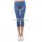 Womens Yoga Pants 3/4 Length High Elasticity Waist Gym Leggings