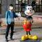 life size mickey mouse fiberglass statue