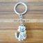 Cute metal bear shape key chain/key ring charm for decoration
