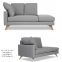 High Quality Fabric Hotel Chaise Lounge for 4/5 star hotel