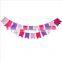 cusotomize size and color string flag felt