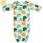 Children New Bear Printed Adorable Newborn Long Sleeping Bags Clothing Wholesale Baby Girls Boutique Sleeping Gown