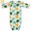 Children New Bear Printed Adorable Newborn Long Sleeping Bags Clothing Wholesale Baby Girls Boutique Sleeping Gown