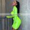 New Trendy Women's Reflective Ribbon Skirt Suit New Front Hollow Sexy Two-piece Suit Set