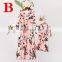 2019 New fashion floral print casual mother and daughter matching dress