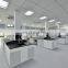 Biotechnology chemical laboratory steel worktable h-frame lab work bench