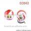 Fashion diy bracelets use colored glass snowflake beads EC041(DIY)