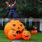 Promotional Halloween inflatable LED light pumpkin with animated ghost for party /event decoration