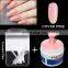 Fiberglass Extension nail gel kit with builder gel set fiber glass uv gel with base coat and top coat in stock
