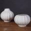 Wholesale Fashion Large White Round Garlic Simple Ceramic Flower Vase For Living Room