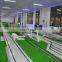 Landscape HO scale model diagram with train track and train can move