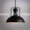 Vintage Industrial Pendant Light Black Metal Shade Indoor Lamps