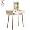 Factory Wholesale Wooden Children Dressing Table Set With Mirror Glass