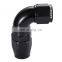 AN10 90 Degree End Adapter,  Aluminum Full Flow Swivel Fitting Hose