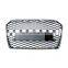 Grill for Audi A6 C7 A6L Car accessories front bumper grille no logo style mesh facelift RS6 grill 2016-2018