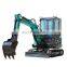 Mini crawler excavator bagger 3.5ton Chinese excavator