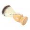 Wholesale Private Label  Wooden Eco Soft Synthetic Hair Travel Small Shaving Brush For Shave