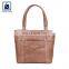 Matching Stitching Vintage Style High Quality Swiss Cotton Lining Women Genuine Leather Handbag at Wholesale Price