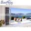 Superhouse Hot Sale Soundproof Patio Aluminum Bifold Window For Villa