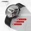 SINOBI Creative Watch For Man Rotating Dial Steel mesh Bracelet Wristwatch Japan Quartz Watch Custom Logo Watches  S9831G