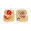 Small organic bamboo wood cutting board set fruit cutting with hole