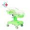 HC-M024 High Quality Gas Spring Deluxe Baby Stroller Trolley infant for hospital baby cribs cot pediatric bed