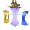 tall bar table and chairs /led bar furniture and outdoor table lights ip55  for night club bar furniture table and event