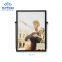 Modern black metal photo frame