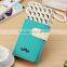 Stock Wholesale Fuschia Yellow Blue Black Pink Orange Mustache Printing PU Leather Hasp Wallet to Import
