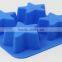 Star and Heat Shaped Green Jello Mold