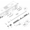 Higer bus interior parts original KLQ6123KQE21 bus air conditioning vents 57VYA-04018 air vent bus interior spare parts