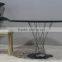 simple style black cyclone table by Isamu for dining room