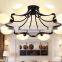 2016 new black wrought iron chandelier