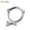 [RUOTENG]  ISO Heavy Duty Three Piece Sanitary Stainless Steel 304/316L Pipe Fitting 3 PCS Part Ferrule Clamp