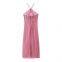 Summer new women's clothing European and American style fashionable slim fit silk satin texture lingerie style dress